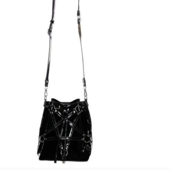 ❤️Relisted NWT Killstar Aloha From Hell Black Bucket Bag with Dustbag - Picture 6 of 12